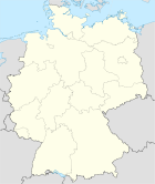 Deutschlandkarte, Position der Stadt Hildburghausen hervorgehoben